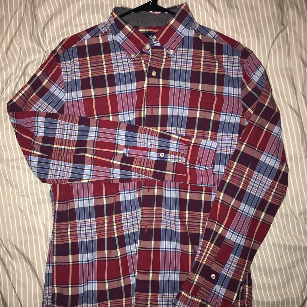 American Eagle plaid dress shirt